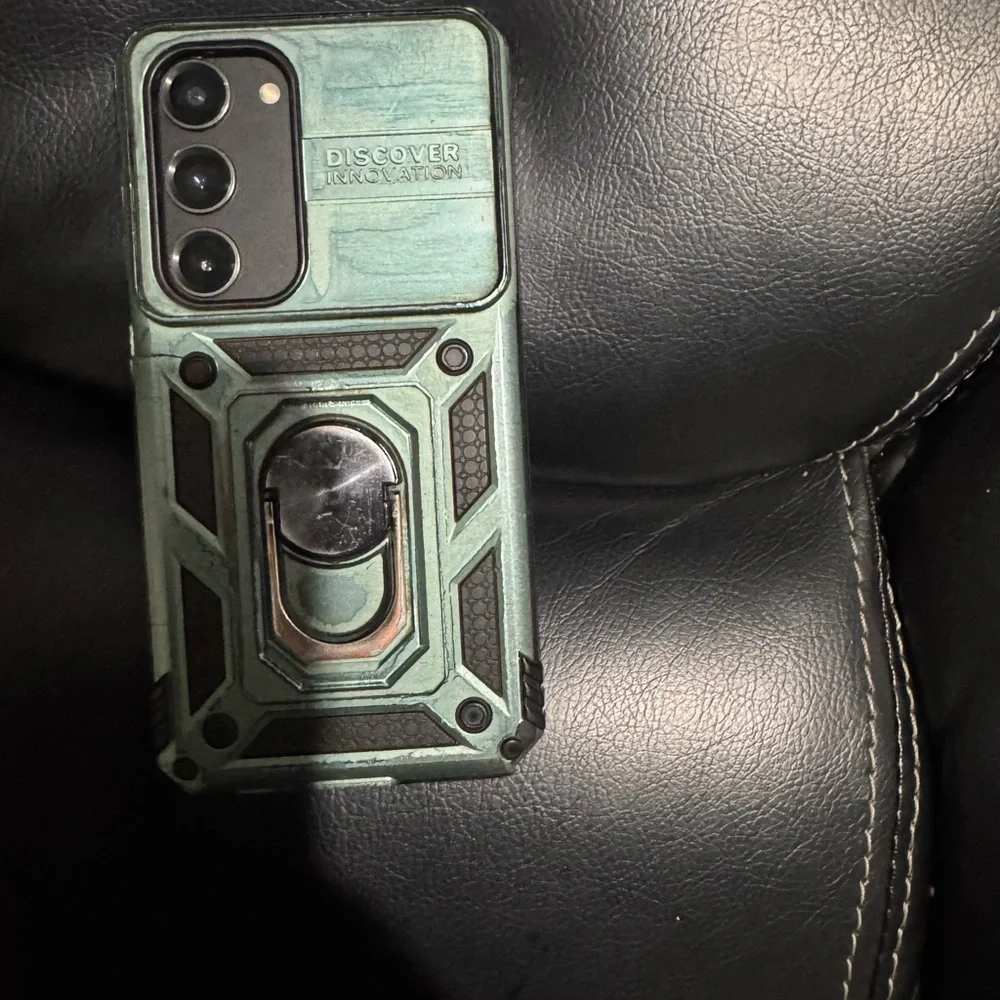 Samsung Smartphone with Black Case